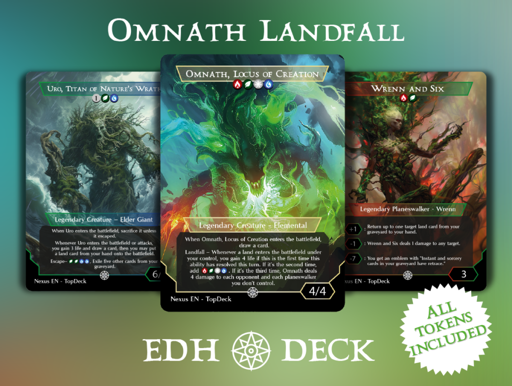 Omnath Landfall - EDH Commander Proxy Deck - Top Deck Forge