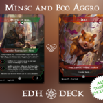 Minsc & Boo Aggro Commander mtg proxy deck custom magic card lands token alter full deck list edh cedh dual land fetch