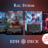 Ral Storm Commander mtg proxy deck custom magic card lands token alter full deck list edh cedh dual land fetch