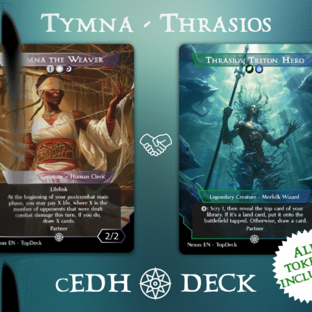 Tymna Thrasios Commander mtg proxy deck custom magic card lands token alter full deck list edh cedh dual land fetch