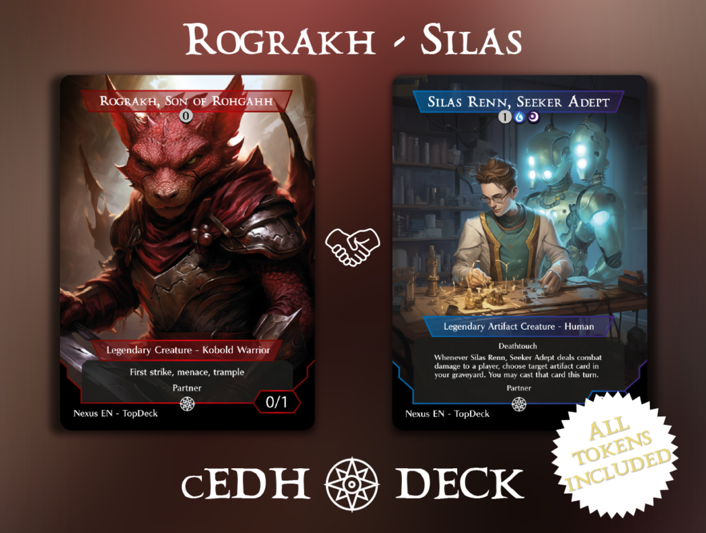 mtg rograkh son of rohgahh commander deck Ardenn, Intrepid Archaeologist and Rograkh, Son of Rohgahh PARTNERS  EQUIPMENT Magic MTG Custom Commander Deck