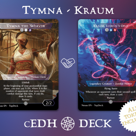 Tymna Kraum cEDH Partners Commander mtg proxy deck custom magic card lands token alter full deck list edh cedh dual land fetch