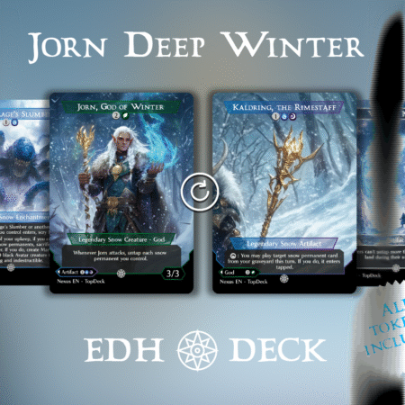 Jorn Deep Winter Commander mtg proxy deck custom magic card lands token alter full deck list edh cedh dual land fetch