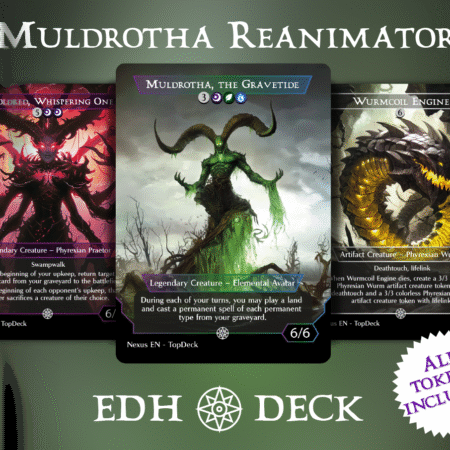 Muldrotha Reanimator Commander mtg proxy deck custom magic card lands token alter full deck list edh cedh dual land fetch