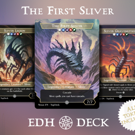 Sliver mtg proxy deck custom magic card lands token alter full deck list edh cedh dual land fetch