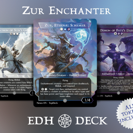 zur eternal schemer enchantment Commander mtg proxy deck custom magic card lands token alter full deck list edh cedh dual land fetch