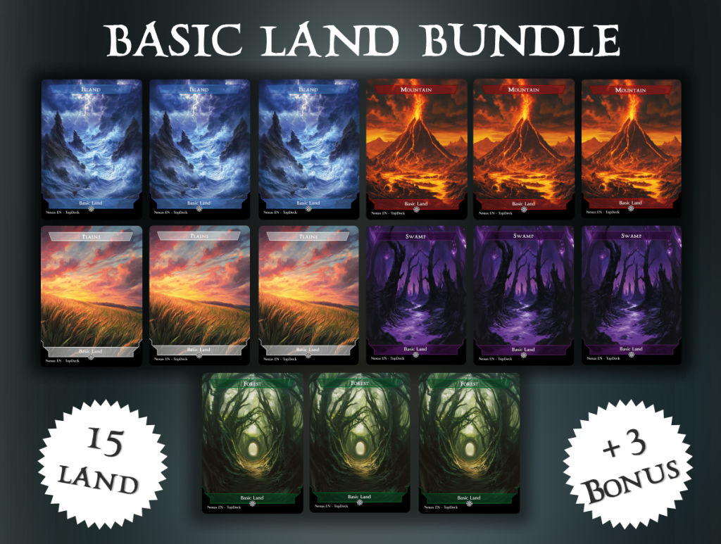 mtg how many basic lands in a commander deck Magic the Gathering: 2025 Land Station (400 Land Cards) This new “Turbulant” lands are