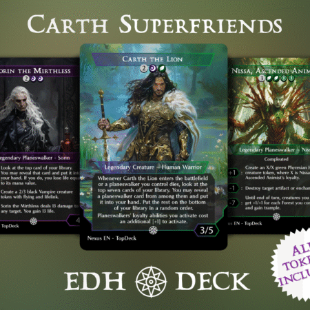 Carth Superfriends Commander mtg proxy deck custom magic card lands token alter full deck list edh cedh dual land fetch