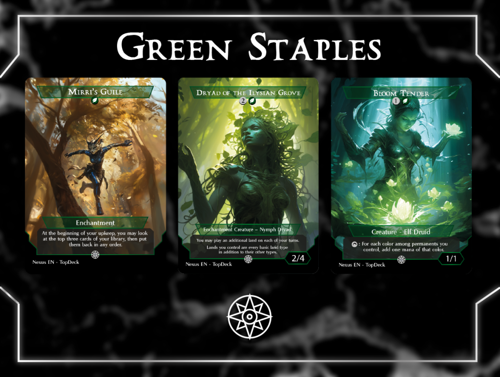 Green Staple 18 Cards Bundle - Commander EDH Green Staple Pack