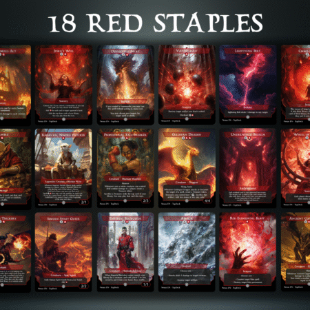 Blasphemous Act Jeska's Will Deflecting Swat Vandalblast Lightning Bolt Chaos Warp Gamble Ragavan, Nimble Pilferer Professional Face-Breaker Goldspan Dragon Underworld Breach Wheel of Fortune Tibalt's Trickery Simian Spirit Guide Imperial Recruiter Abrade Red Elemental Blast Ancient Copper Dragon Commander mtg proxy deck custom magic card lands token alter full deck list edh cedh