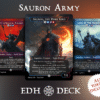 Sauron Army Commander mtg proxy deck custom magic card lands token alter full deck list edh cedh dual land fetch