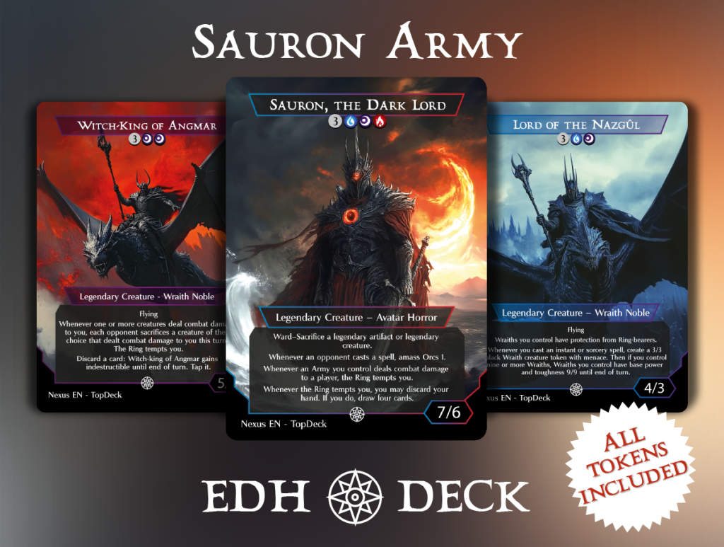 Sauron Army - EDH Commander Proxy Deck - Top Deck Forge