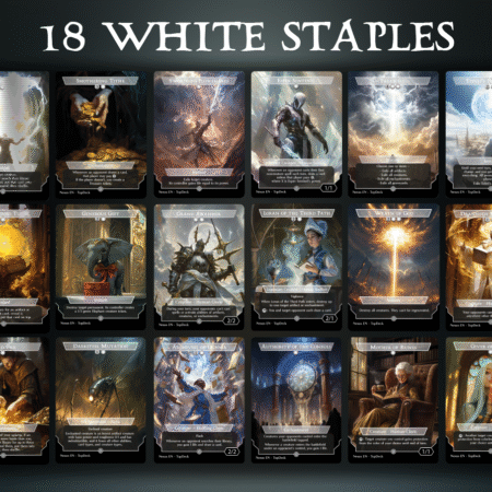 Path to Exile Smothering Tithe Swords to Plowshares Esper Sentinel Farwell Teferi's Portection Enlightened Tutor Generous Gift Grand Abolisher Loran of the Third Path Wrath of God Drannith Magistrate Land Tax Darksteel Mutation Archivist of Oghma Autority of the Consuls Mother of Runes Giver Of Runes Commander mtg proxy deck custom magic card lands token alter full deck list edh cedh