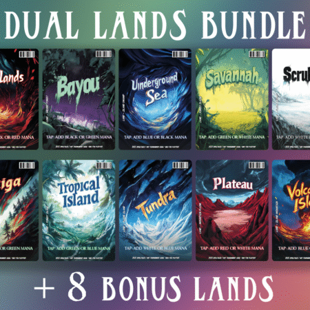 Badlands Bayou Underground Sea Savannah Scrubland Taiga Tropical Island Tundra Plateau Volcanin Island Command Tower Exotic Orchard Gemstone Cavern Gemstone Mine Mana Confluence Reflecting Pool Cavern of Souls City of Brass dual shock fetch lands Commander mtg proxy deck custom magic card lands token alter full deck list edh cedh azorius dimir rakdos gruul selesnya orzhov golgari simic izzet boros ancient tomb mana confluence city of brass cavern of souls prismatic vista command beacon