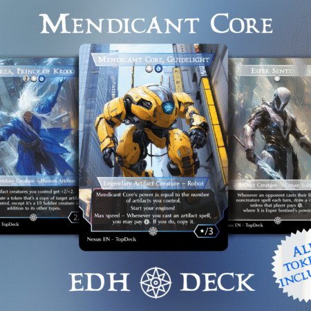 Mendicant Core Commander mtg proxy deck custom magic card lands token alter full deck list edh cedh dual land fetch