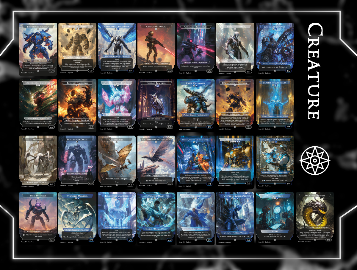 Mendicant Core Commander mtg proxy deck custom magic card lands token alter full deck list edh cedh dual land fetch
