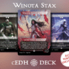 Winota Stax cEDH mtg proxy deck custom magic card lands token alter full deck list edh cedh dual land fetch