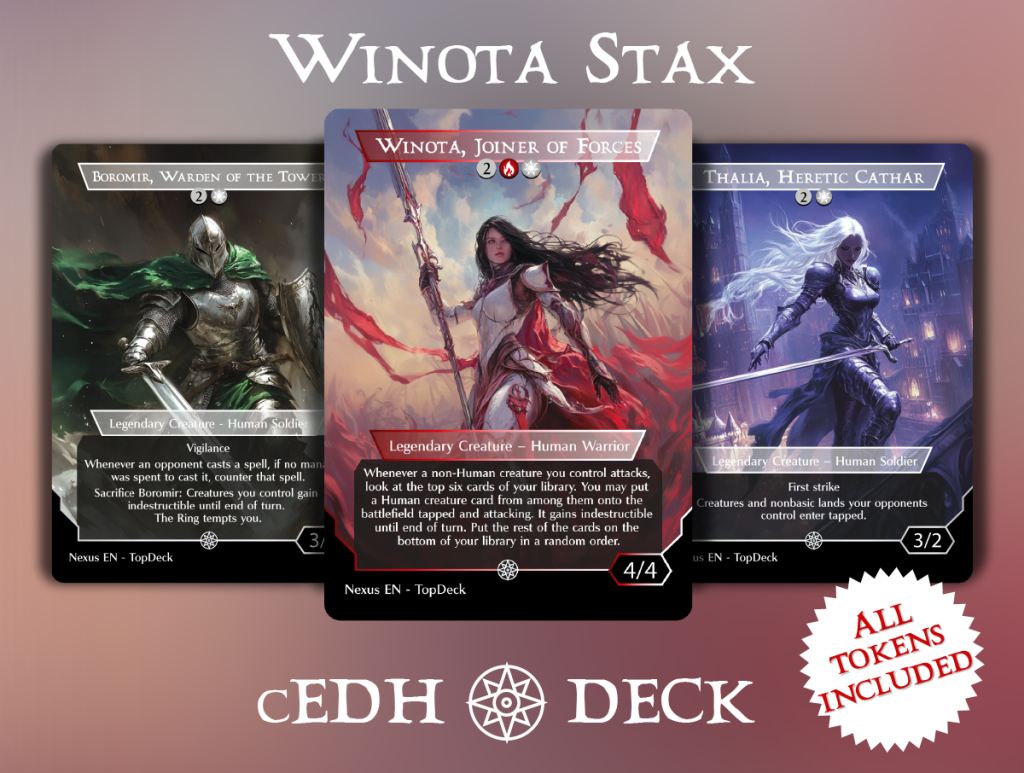 Winota Comander Winota Stax cEDH - cEDH Commander Proxy Deck - Top Deck Forge