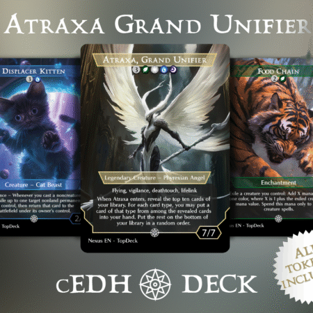 Atraxa Grand Unifier cEDH mtg proxy deck custom magic card lands token alter full deck list edh cedh dual land fetch