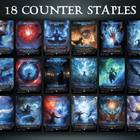 Force of Will Mana Drain Force of Negation Mindbreak Trap Pact of Negation Mental Misstep Flare of Denial Fierce Guardianship An Offer You Can't Refuse Flusterstorm Spell Pierce Strix Serenade Swan Song Stifle Counterspell Arcane Denial Mana Leak Tale's End Commander mtg proxy deck custom magic card lands token alter full deck list edh cedh