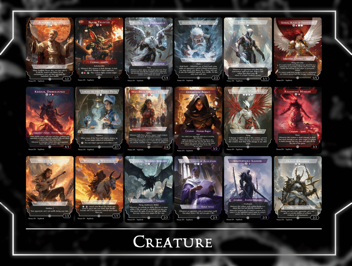 Queen Marchesa Aikido Commander mtg proxy deck custom magic card lands token alter full deck list edh cedh dual land fetch