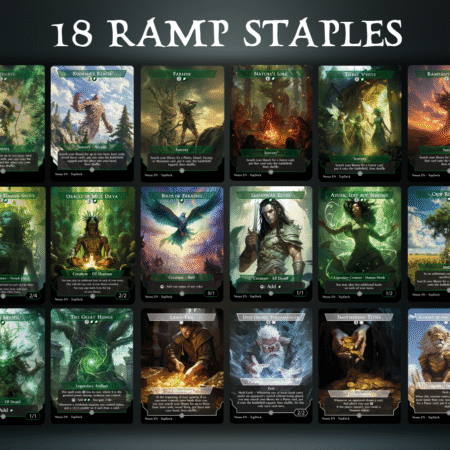 Cultivate Kodama's Reach Farseek Nature's Lore Three Visits Rampant Growth Dryad of the Ilysian Grove Oracle of Mul Daya Birds of Paradise Llanowar Elves Azusa, Lost but Seeking Crop Rotation Elvish Mystic The Great Henge Land Tax Deep Gnome Terramancer Smoothering Tithe Knight of the White Orchid Commander mtg proxy deck custom magic card lands token alter full deck list edh cedh