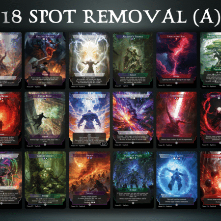 Swords to Plowshares Deadly Rollick Path to Exile Assassin's Trophy Lightning Bolt Boseiju, Who Endures Chaos Warp Fatal Push Solitude Prismatic Ending Terminate Feed The Swarm Leyline Binding Abrupt Decay Damn Force of Vigor Void Rend Vandalblast Commander mtg proxy deck custom magic card lands token alter full deck list edh cedh