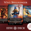 Vivi Spellslinger Commander mtg proxy deck custom magic card lands token alter full deck list edh cedh dual land fetch