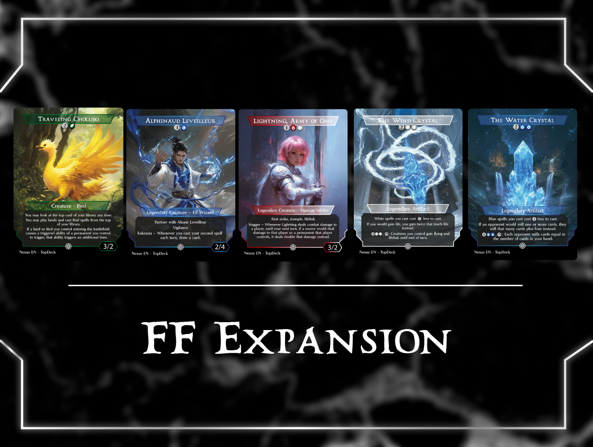 Y'shtola, Night's Blessed Tifa, Martial Artist Celes, Rune Knight Vivi Ornitier Tidus, Yuna's Guardian Choco, Seeker of Paradise Emet-Selch of the Third Seat Tifa Lockhart Cloud, Midgar Mercenary Traveling Chocobo Buster Sword Y'shtola Rhul Terra, Magical Adept / Esper Terra Starting Town Ishgard, the Holy See Jidoor, Aristocratic Capital Summon: Yojimbo Summon: Esper Valigarmanda Sephiroth Kefka Zanarkand Commander mtg proxy deck custom magic card lands token alter full deck list edh cedh