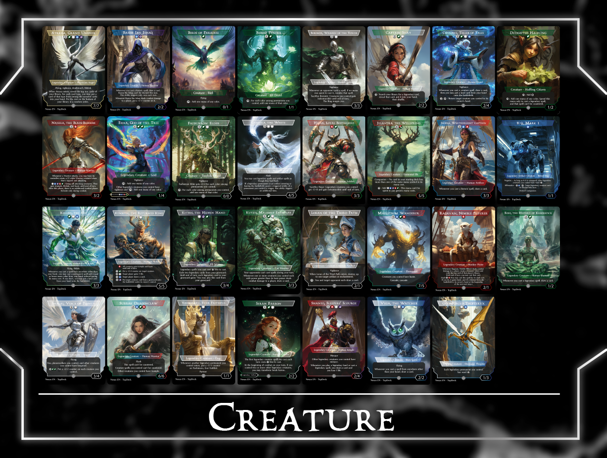 Jodah Legendary Commander mtg proxy deck custom magic card lands token alter full deck list edh cedh dual land fetch