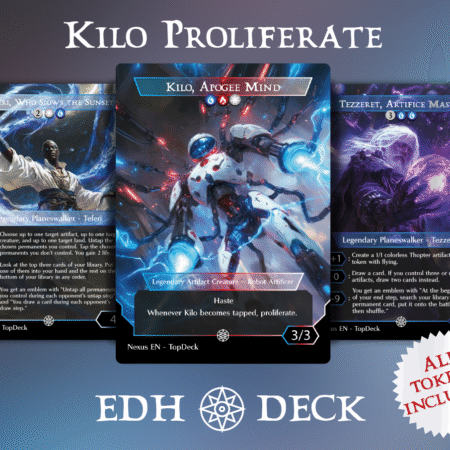Kilo Proliferate Commander mtg proxy deck custom magic card lands token alter full deck list edh cedh dual land fetch