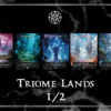 Triome dual shock fetch lands Island Mountain Plains Swamp Forest Commander mtg proxy deck custom magic card lands token alter full deck list edh cedh azorius dimir rakdos gruul selesnya orzhov golgari simic izzet boros ancient tomb mana confluence city of brass cavern of souls prismatic vista command beacon command tower