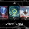 Riverpyre Verge Willowrush Verge Sunbillow Verge Thornspire Verge Hushwood Verge Floodfarm Verge Bleachbone Verge Gloomlake Verge Blazemire Verge Wastewood Verge Ancient Tomb Command Beacon Cavern of Souls Forest Island Mountain Plains Swamp Commander mtg proxy deck custom magic card lands token alter full deck list edh cedh