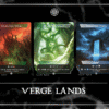 Riverpyre Verge Willowrush Verge Sunbillow Verge Thornspire Verge Hushwood Verge Floodfarm Verge Bleachbone Verge Gloomlake Verge Blazemire Verge Wastewood Verge Ancient Tomb Command Beacon Cavern of Souls Forest Island Mountain Plains Swamp Commander mtg proxy deck custom magic card lands token alter full deck list edh cedh