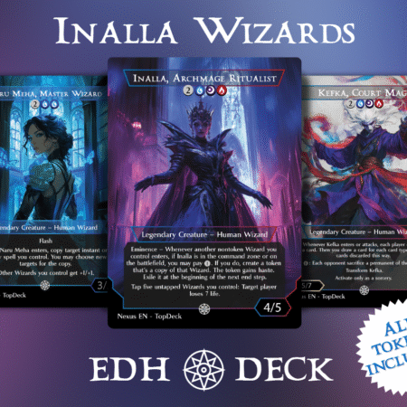 Inalla Wizards Commander mtg proxy deck custom magic card lands token alter full deck list edh cedh dual land fetch
