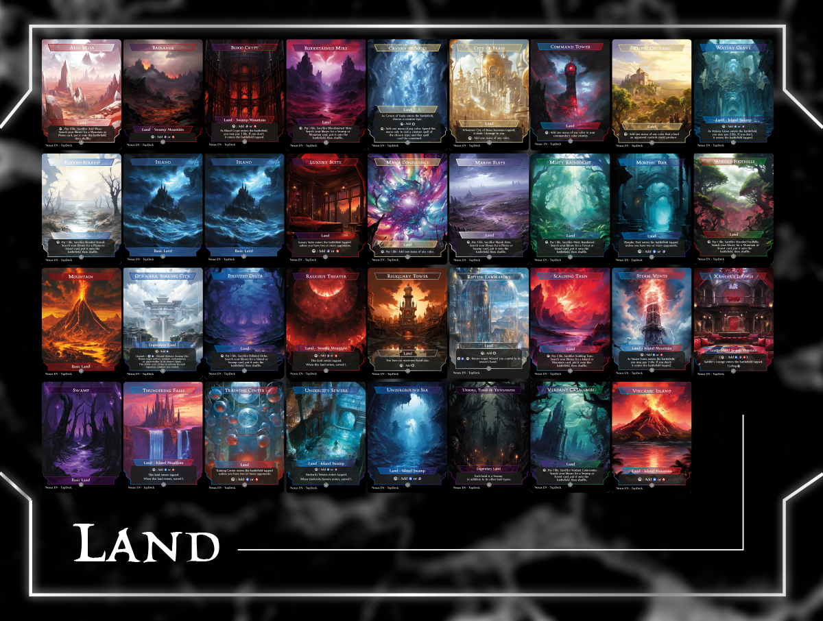 Inalla Wizards Commander mtg proxy deck custom magic card lands token alter full deck list edh cedh dual land fetch