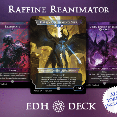 Raffine Reanimator Commander mtg proxy deck custom magic card lands token alter full deck list edh cedh dual land fetch
