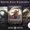 Reaper King Scarecrow Commander mtg proxy deck custom magic card lands token alter full deck list edh cedh dual land fetch Halloween