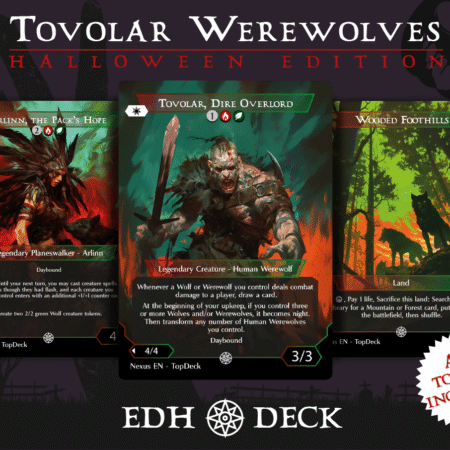 Tovolar Werewolves Commander mtg proxy deck custom magic card lands token alter full deck list edh cedh dual land fetch Halloween