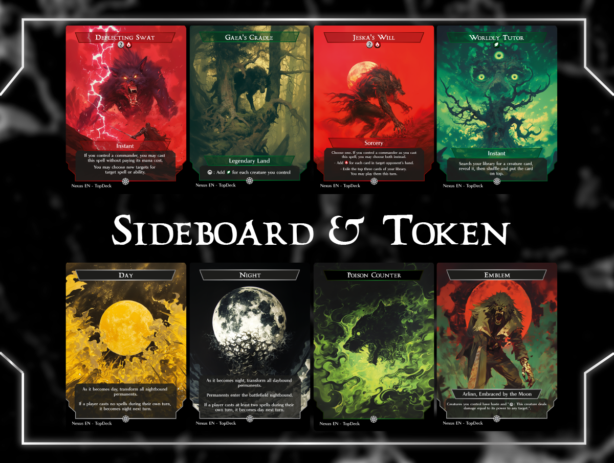 Tovolar Werewolves Commander mtg proxy deck custom magic card lands token alter full deck list edh cedh dual land fetch Halloween