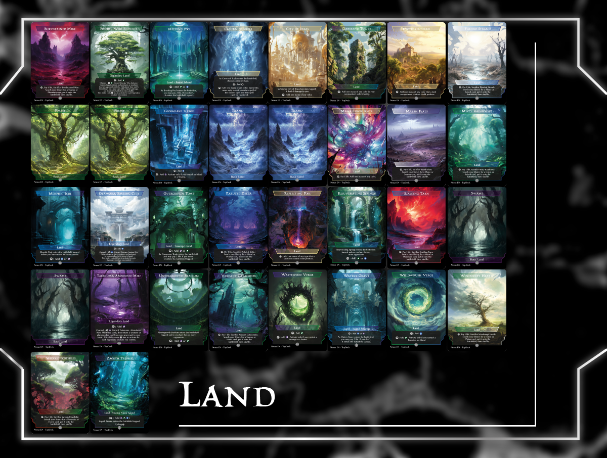 Indominus Keywords Commander mtg proxy deck custom magic card lands token alter full deck list edh cedh dual land fetch