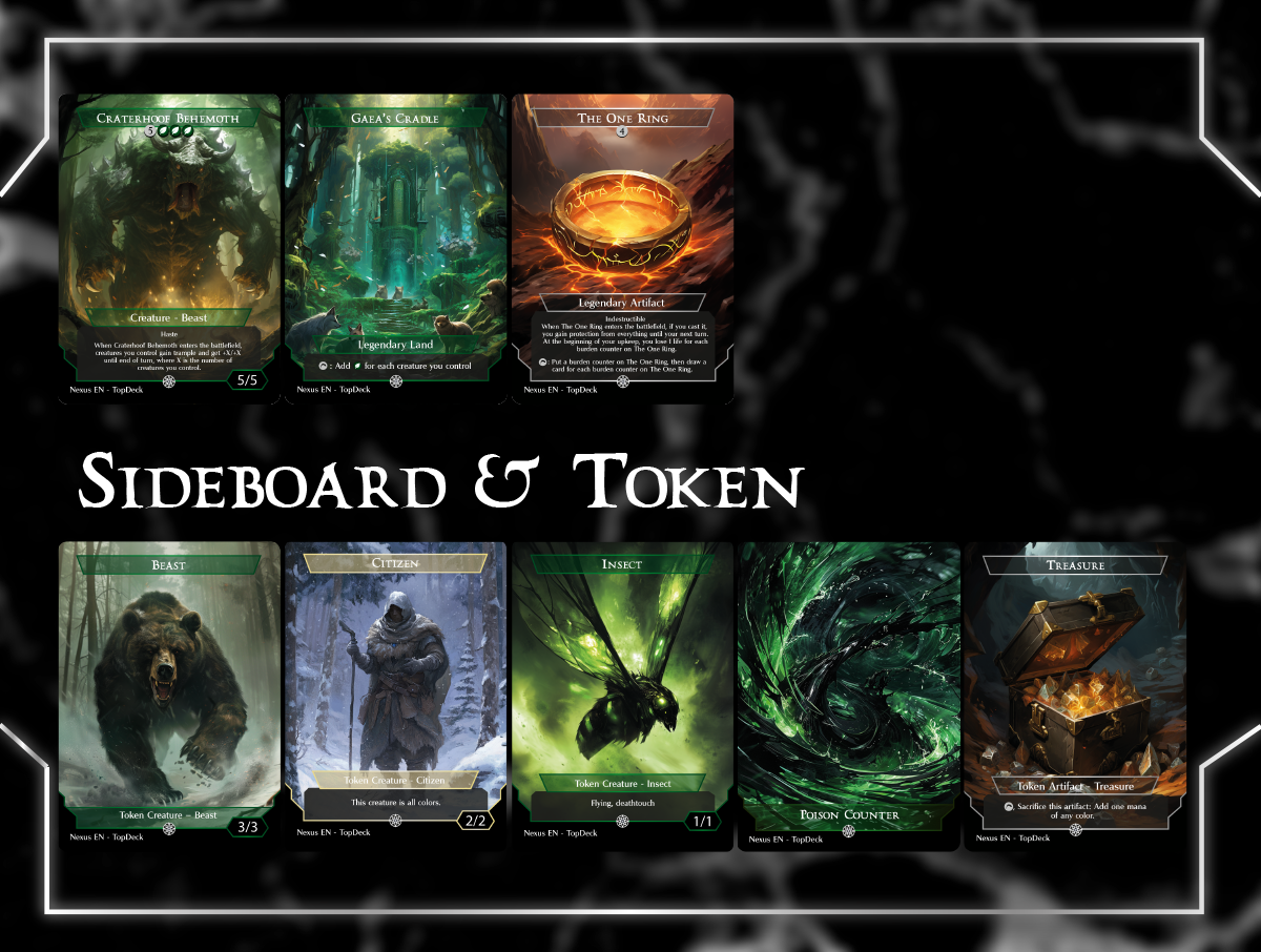 Fynn Poison Fun Commander mtg proxy deck custom magic card lands token alter full deck list edh cedh dual land fetch