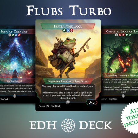 Flubs Turbo Commander mtg proxy deck custom magic card lands token alter full deck list edh cedh dual land fetch