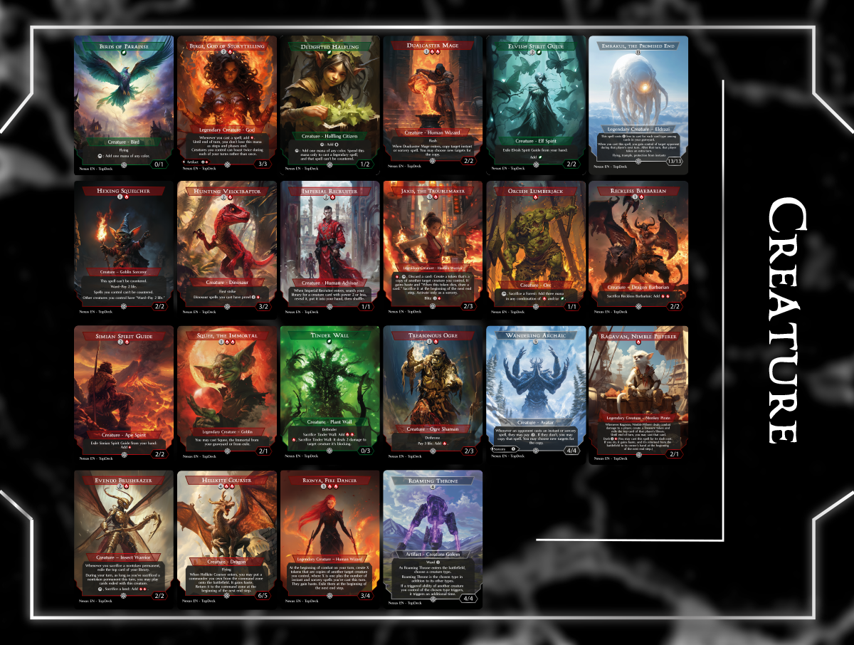 Etali Primal Conqueror cEDH Commander mtg proxy deck custom magic card lands token alter full deck list edh cedh dual land fetch