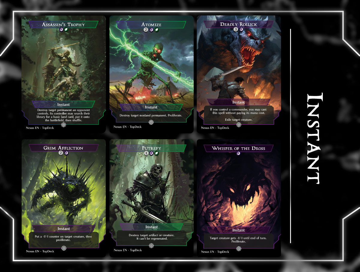 The Reaper, King Again Commander mtg proxy deck custom magic card lands token alter full deck list edh cedh dual land fetch