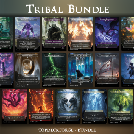 Banner of Kinship Cavern of Souls Door of Destinies Everything Comes to Dust Herald's Horn Kindred Discovery Kindred Dominance Mana Echoes Maskwood Nexus Molten Echoes Realmwalker Reflections of Littjara Roaming Throne Species Specialist Three Tree City Urza's Incubator Vanquisher's Banner Commander mtg proxy deck custom magic card lands token alter full deck list edh cedh