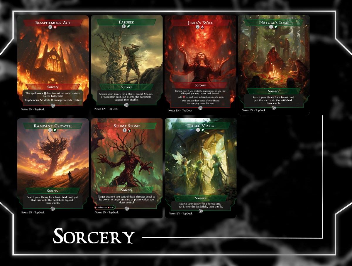 Bello Unnatural Commander mtg proxy deck custom magic card lands token alter full deck list edh cedh dual land fetch