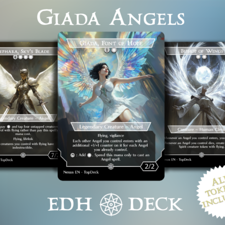 Giada Angels Commander mtg proxy deck custom magic card lands token alter full deck list edh cedh dual land fetch