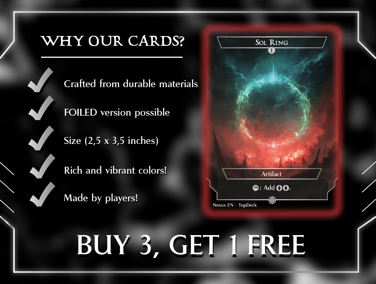 Yidris Cascade Commander mtg proxy deck custom magic card lands token alter full deck list edh cedh dual land fetch