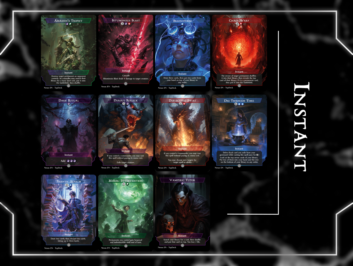 Yidris Cascade Commander mtg proxy deck custom magic card lands token alter full deck list edh cedh dual land fetch